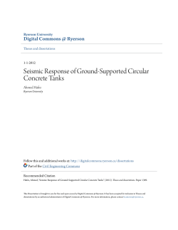 Seismic Response of Ground-Supported Circular Concrete Tanks