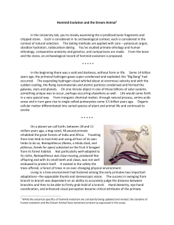 Hominid Evolution and the Dream Animal