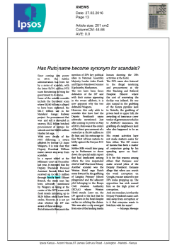 Has Ruto name become synonym for scandals?