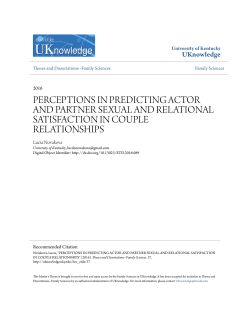 perceptions in predicting actor and partner sexual