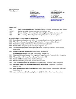 EDUCATION 1996 Plate Lithography Summer Workshop, Tamarind