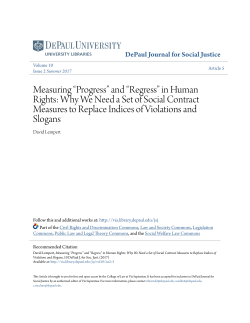 and &ldquo;Regress&rdquo; in Human Rights