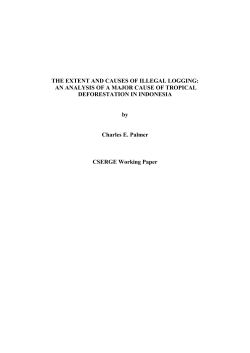 the extent and causes of illegal logging