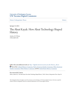 The Aleut Kayak: How Aleut Technology Shaped History