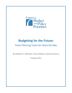 Budgeting for the Future - Center on Budget and Policy Priorities