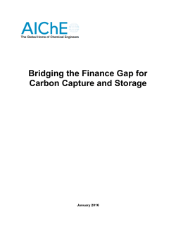 Bridging the Finance Gap for Carbon Capture and Storage