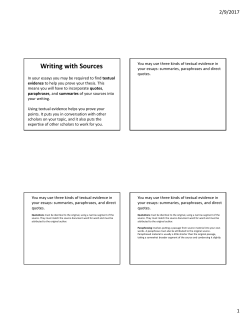 How to Quote and Cite Sources in MLA Style