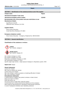 Safety Data Sheet - Fisher Scientific