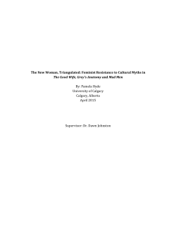 The New Woman, Triangulated: Feminist Resistance to Cultural