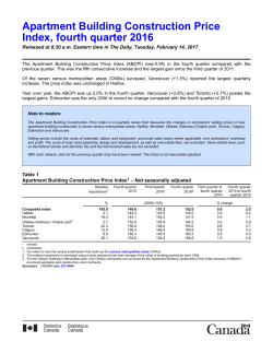 - Statistics Canada
