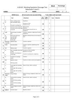 ANWE Dressage Debutante F