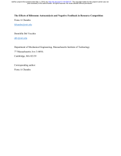 The Effects of Ribosome Autocatalysis and Negative