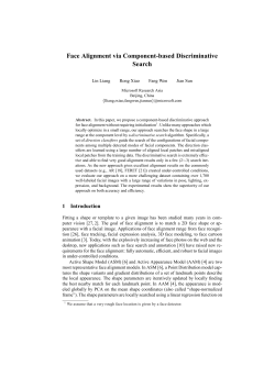 Face Alignment via Component-based Discriminative
