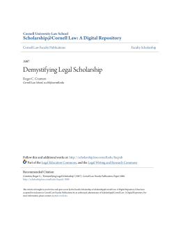 Demystifying Legal Scholarship