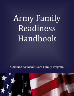 Army Family Readiness Handbook
