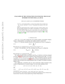 Evaluation of the Convolution Sum involving the