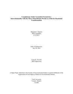 Cacophonous Settler Grounded Normativity