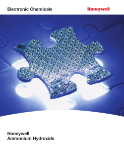 Electronic Chemicals Honeywell Ammonium Hydroxide