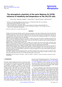 The atmospheric chemistry of the warm Neptune GJ 3470b