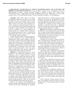 A PRELIMINARY EXAMINATION OF SCIENCE BACKROOM ROLES