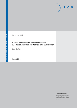 A Guide and Advice for Economists on the U.S. Junior Academic Job