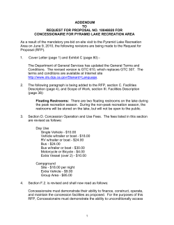 ADDENDUM TO REQUEST FOR PROPOSAL NO