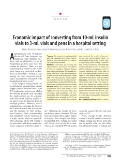 Economic impact of converting from 10-mL insulin vials to 3
