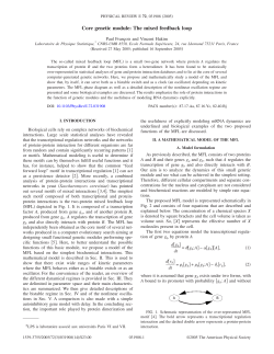 Core genetic module: The mixed feedback loop