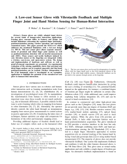 A Low-cost Sensor Glove with Vibrotactile Feedback