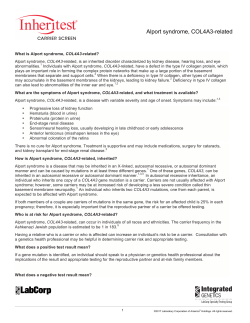 Alport syndrome, COL4A3-related