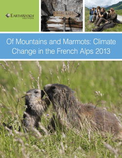 Of Mountains and Marmots: Climate Change in the