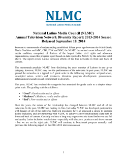 Annual Television Network Diversity Report