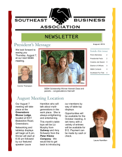 NEWSLETTER - Southeast Business Association