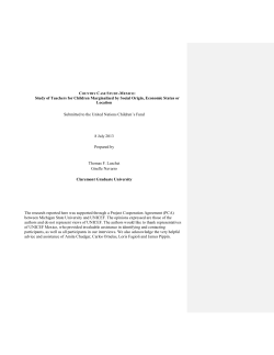 Mexico Case Study-Teachers for Marginalized Children