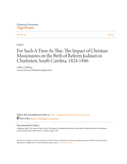 For Such A Time As This: The Impact of Christian Missionaries on