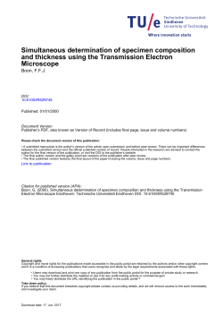 Simultaneous determination of specimen composition and thickness