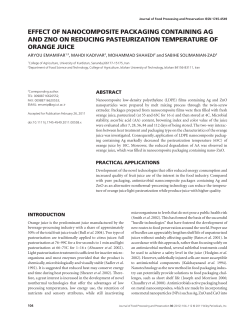 effect of nanocomposite packaging containing ag and zno on