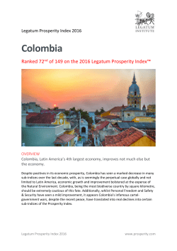 Colombia - Legatum Prosperity Index