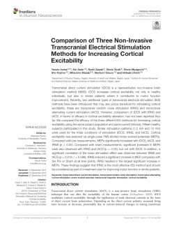 Comparison of Three Non-Invasive Transcranial