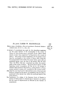 macdonald - Supreme Court of Canada judgments