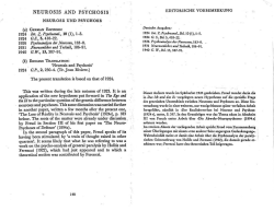 NEUROSIS AND PSYCHOSIS