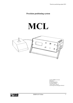 Precision positioning system - World Precision Instruments