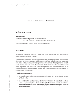 11. Correct grammar