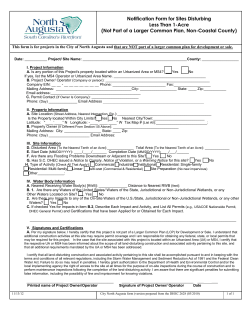 NOI Form Less than 1 Acre