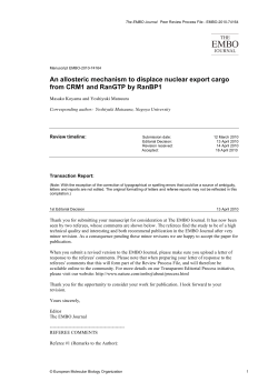 Review Process - The EMBO Journal