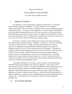 Sugarwood Apartments Common Application