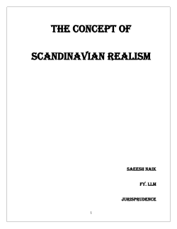 THE CONCEPT OF SCANDINAVIAN REALISM