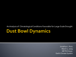Dust Bowl Dynamics