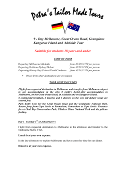 9 - Day Melbourne, Great Ocean Road, Grampians Kangaroo Island