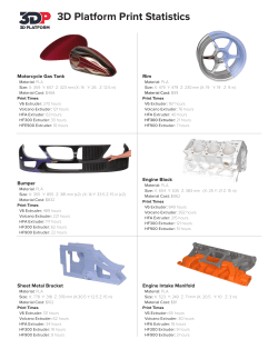 Print Stats - 3D Platform